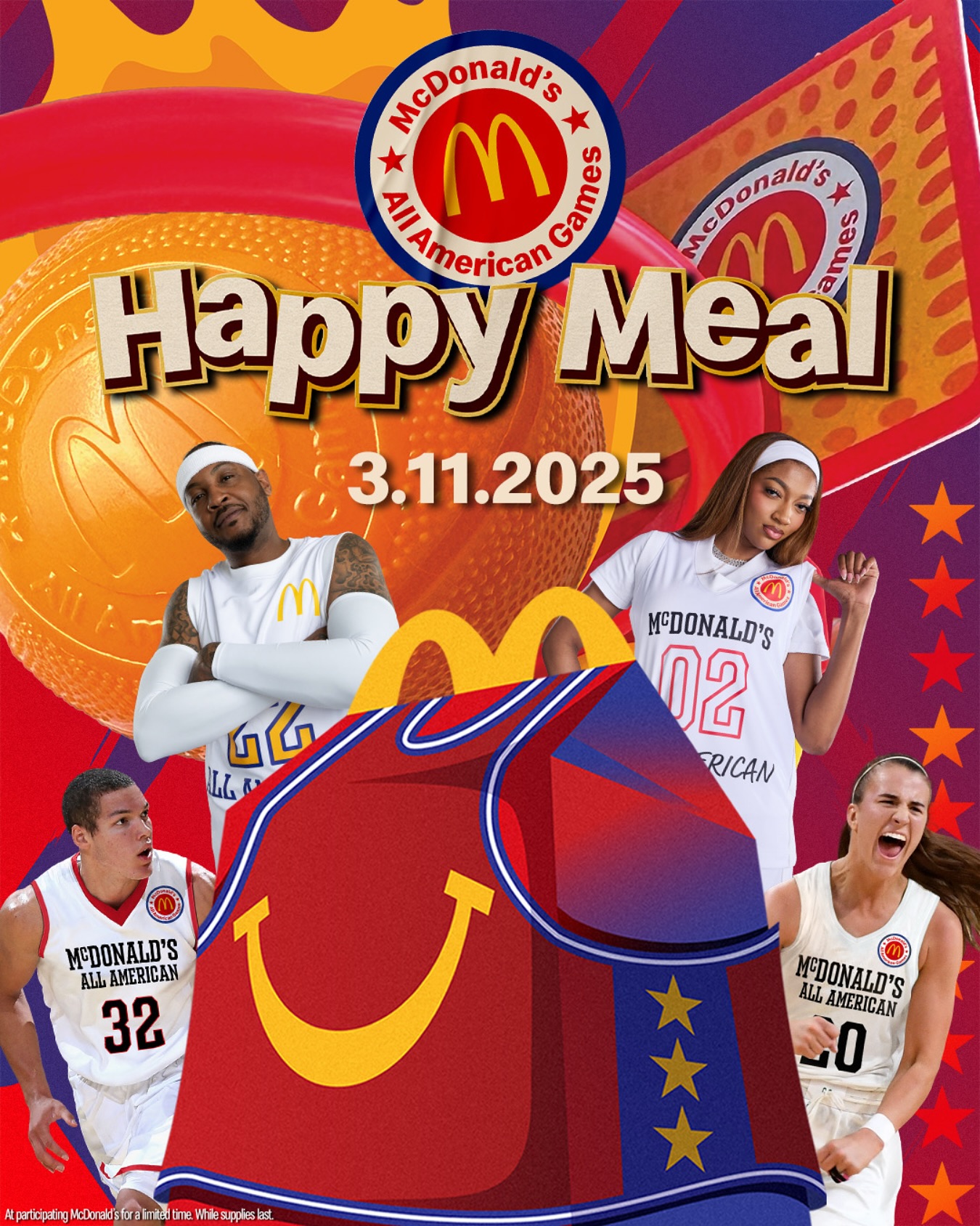 穿搭尺度大！WNBA球星安吉爾-里斯代言麥當(dāng)勞全美高中籃球賽
