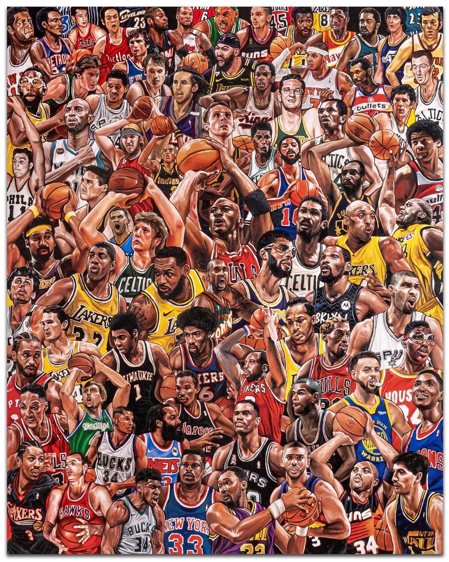 你是因?yàn)槟膫€(gè)球星或哪場比賽愛上的NBA？