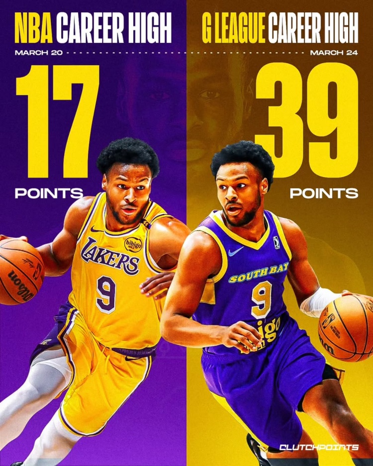 在進(jìn)步！布朗尼一周內(nèi)先后創(chuàng)下個(gè)人NBA和G聯(lián)盟單場得分新紀(jì)錄