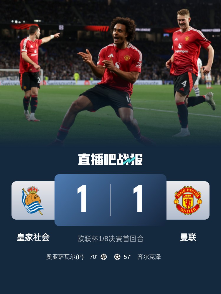 能否拿下歐聯(lián)杯？曼聯(lián)本賽季歐聯(lián)杯繼續(xù)不敗，9場5勝4平